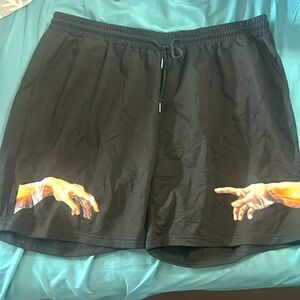 Black shorts with famous MichealAngelo hands
